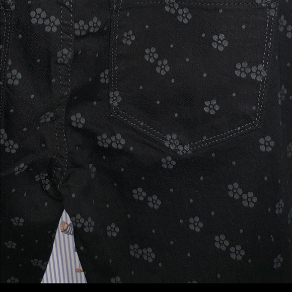 Black jeans with floral pattern design by watch :) - Picture 3 of 6